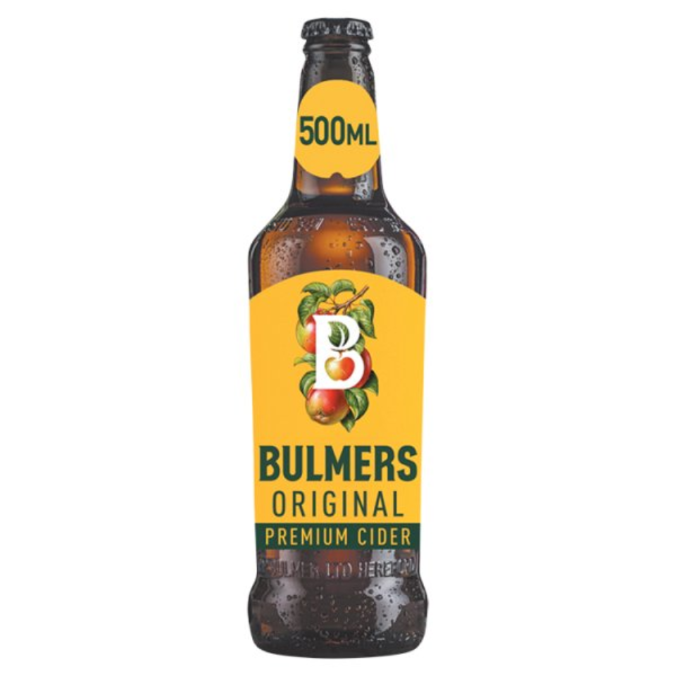 Bulmers Original Premium Apple Cider Bottle 4.5% ABV 500ml