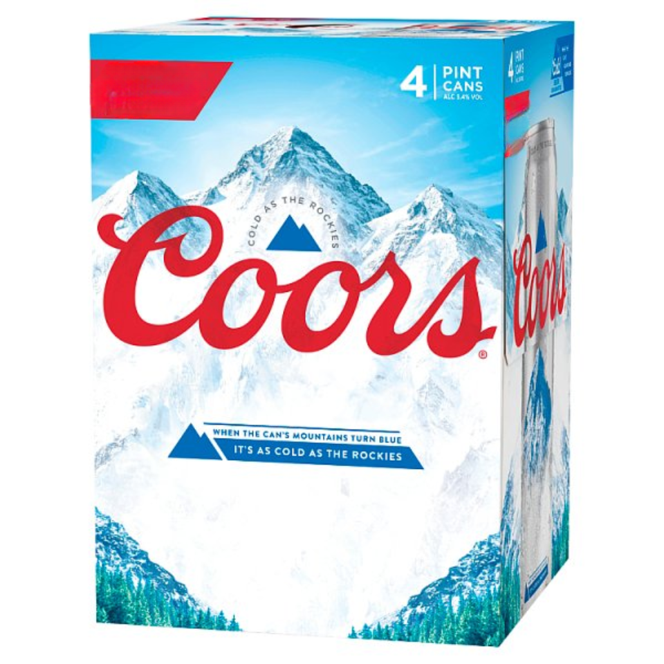 Coors Lager 4 x 568ml