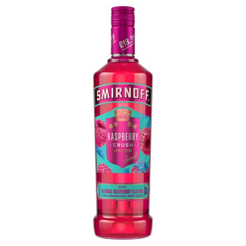 Smirnoff Raspberry Crush Flavoured Spirit Drink 35% vol 70cl