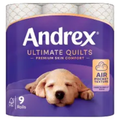 Andrex Ultimate Quilts 9 Rolls