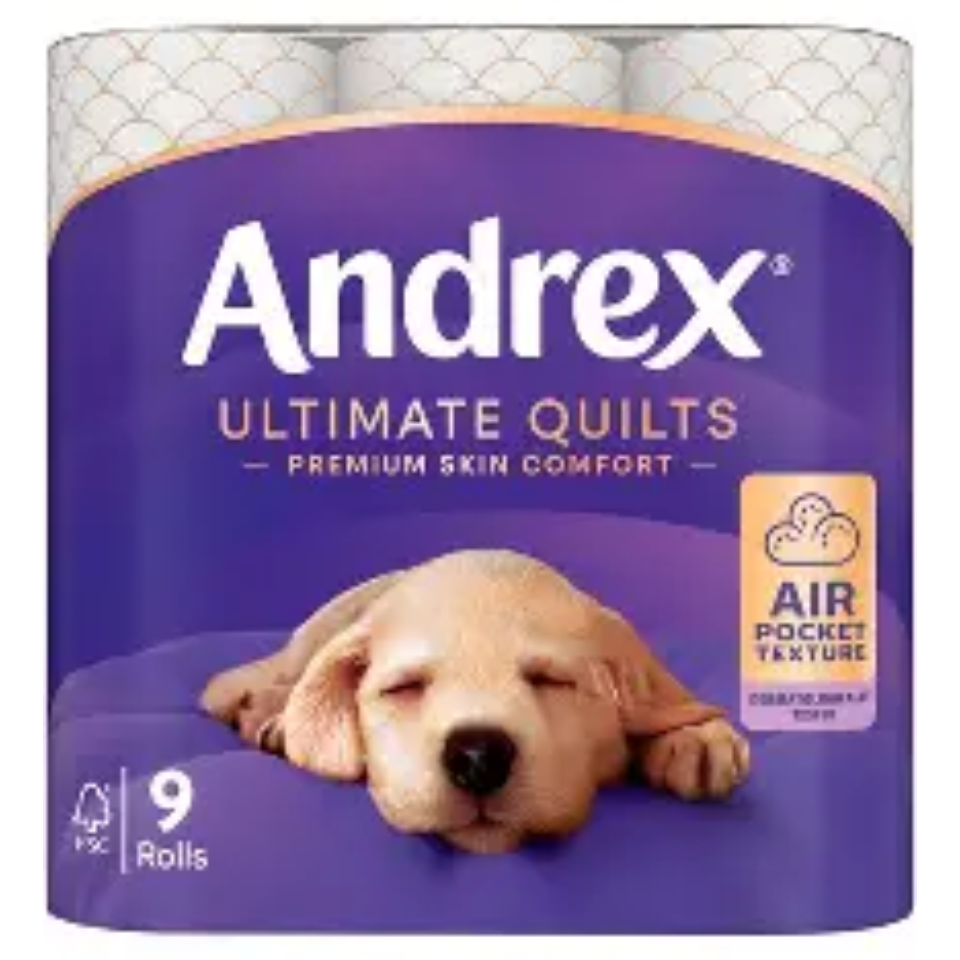Andrex Ultimate Quilts 9 Rolls