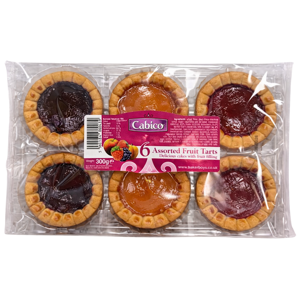Cabico 6 Assorted Fruit Tarts
