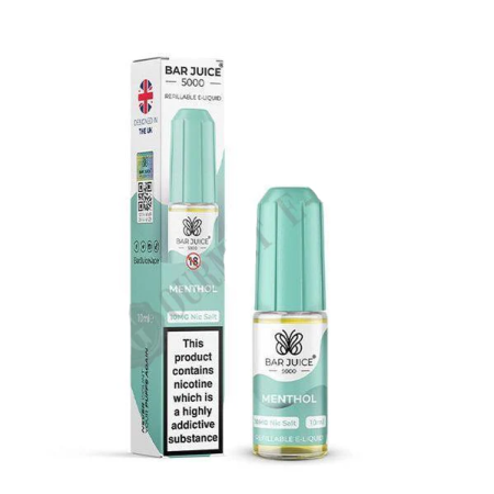 Bar Juice 5000 Menthol Nic Salt 10ml - Vapesdirect