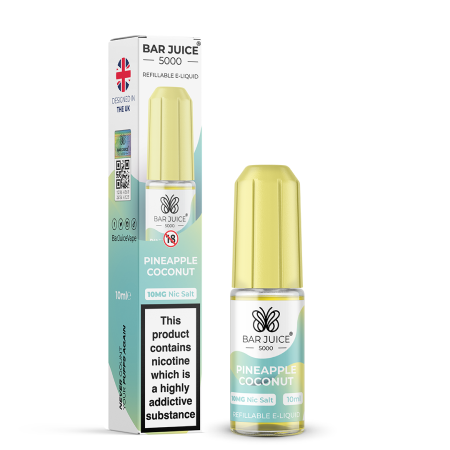 Bar Juice 5000 Pineapple Coconut Nic Salt 10ml - Vapesdirect