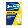 Beechams Hot Drink Sachets Cold & Flu Relief Lemon & Honey 5 Sachets
