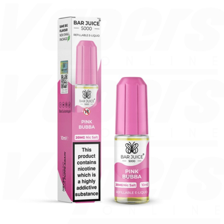 Bar Juice 5000 Pink Bubba Nic Salt 10ml - Vapesdirect