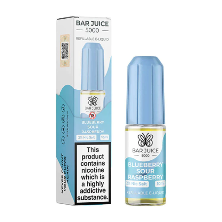 Bar Juice 5000 Blueberry Sour Raspberry Nic Salt 10ml - Vapesdirect