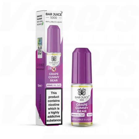 Bar Juice 5000 Grape Gummy Bear Nic Salt 10ml - Vapesdirect