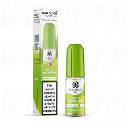 Bar Juice 5000 Sour Rainbow Nic Salt 10ml - Vapesdirect
