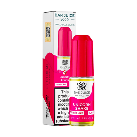 Bar Juice 5000 Unicorn Shake Nic Salt 10ml - Vapesdirect