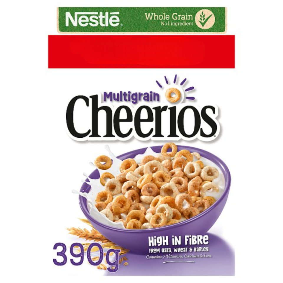 Nestlé Cheerios Multigrain Breakfast Cereal 390g