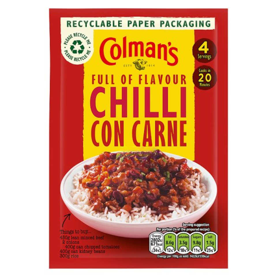 Colman's Recipe Mix Chilli Con Carne 50g