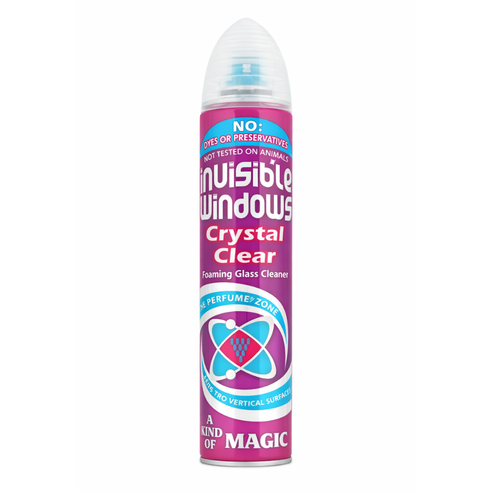 Crystal Clear Foaming Glass Windscreen Cleaner Spray 300ml