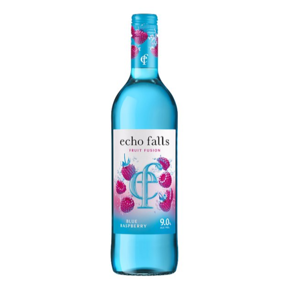 Echo Falls Blue Raspberry Fruit Fusion Wine 9% ABV 75cl