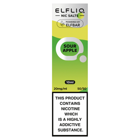 ElfLiq ELiquid By Elf Bar 10ml Sour Apple - Vapesdirect