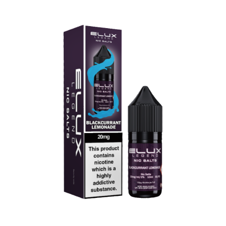 Elux Legend Blackcurrant Lemonade Nic Salt 10ml - Vapesdirect