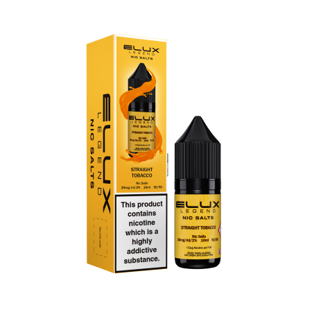 Elux Legend Straight Tobacco Nic Salt 10ml - Vapesdirect
