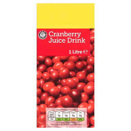 Essentially Cranberry Juice 1 Litre