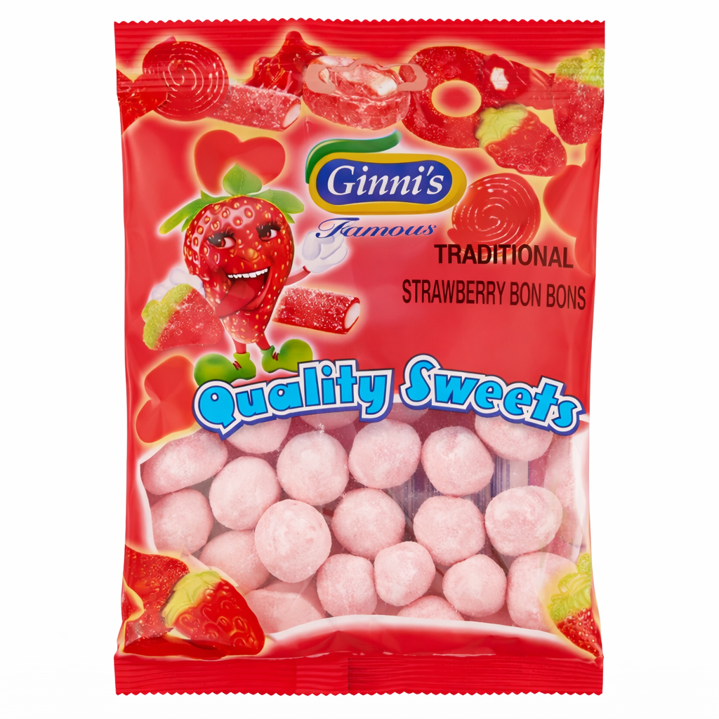 Traditional Strawberry Bon Bons 90g