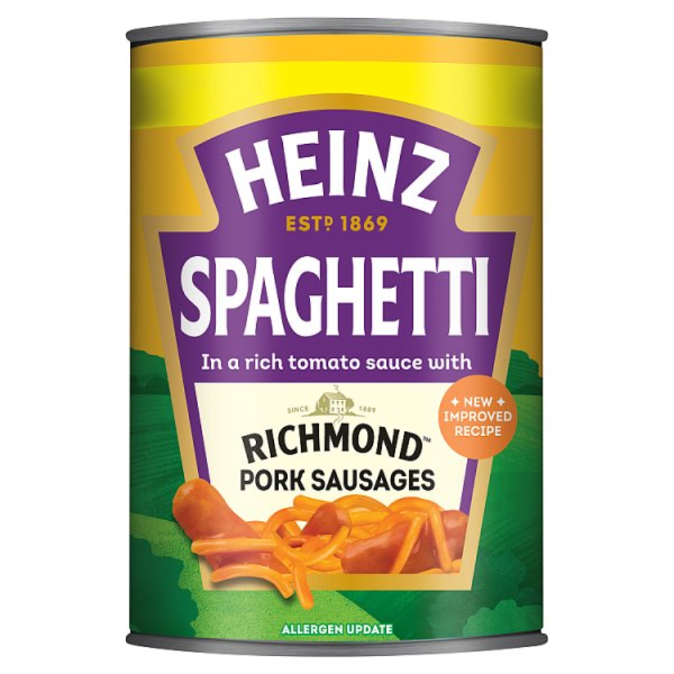 Heinz Spaghetti Richmond Pork Sausages 400g
