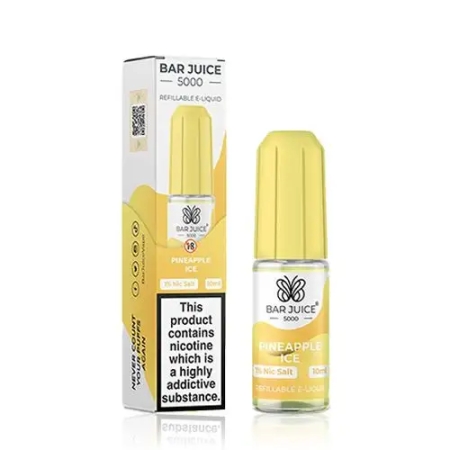 Bar Juice 5000 Pineapple Ice Nic Salt 10ml - Vapesdirect