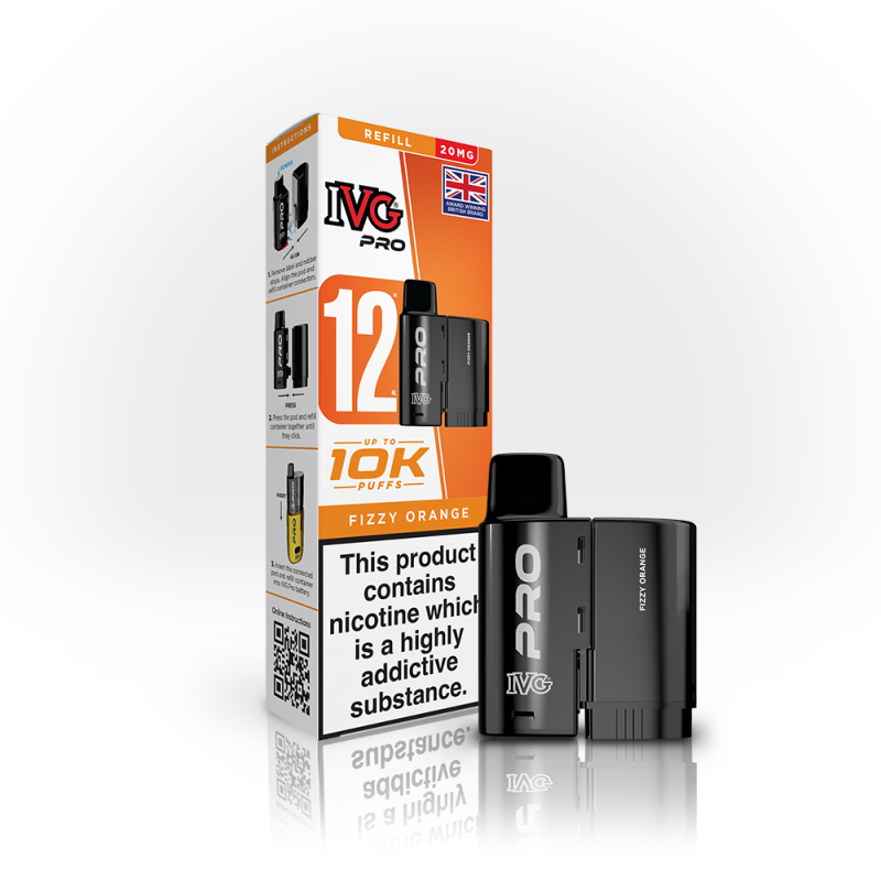 IVG Pro 12 Prefilled Pods + Refill Container - Vapesdirect