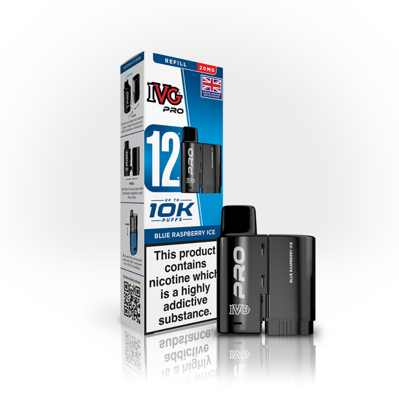 IVG Pro 12 Prefilled Pods + Refill Container - Vapesdirect