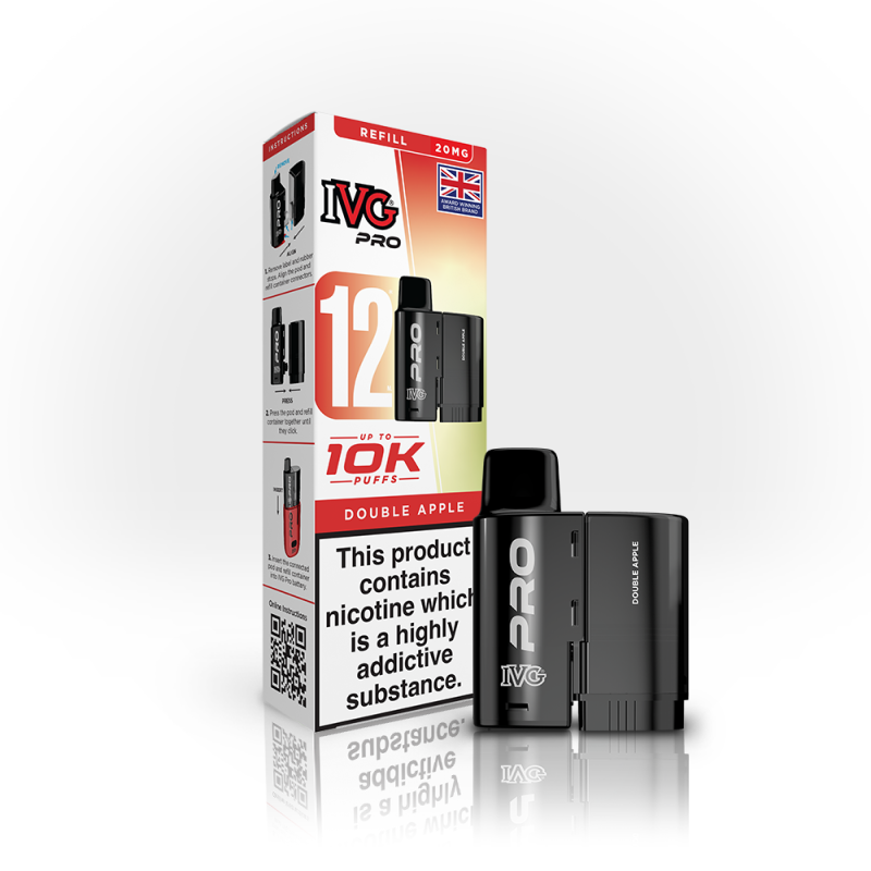IVG Pro 12 Prefilled Pods + Refill Container - Vapesdirect