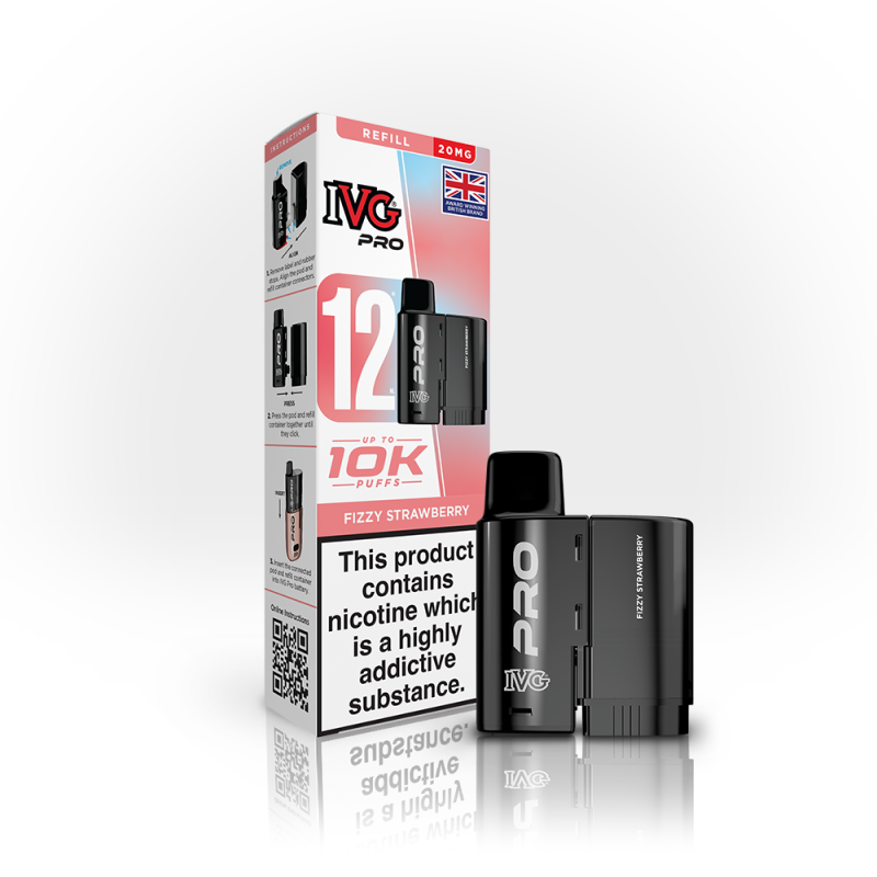 IVG Pro 12 Prefilled Pods + Refill Container - Vapesdirect