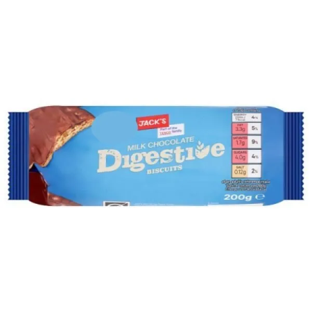 Jack's Milk Chocolate Digestive Biscuits 200g