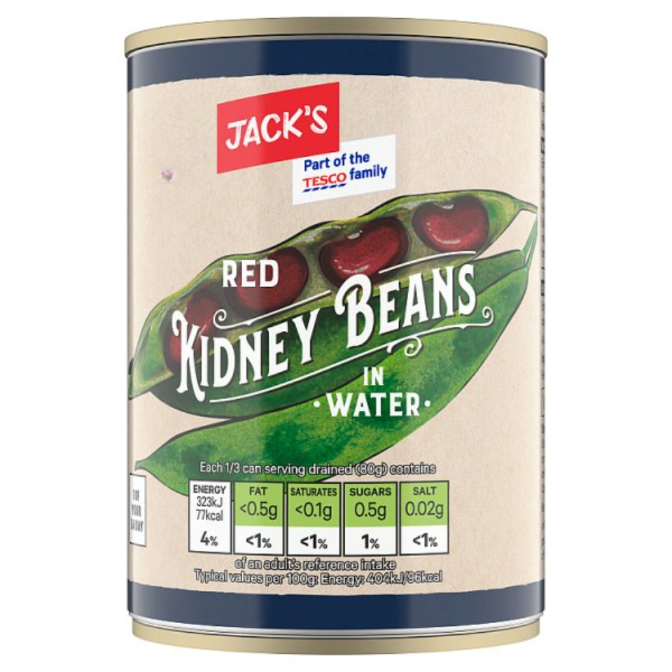 Jack's Red Kidney Beans in Water 400g