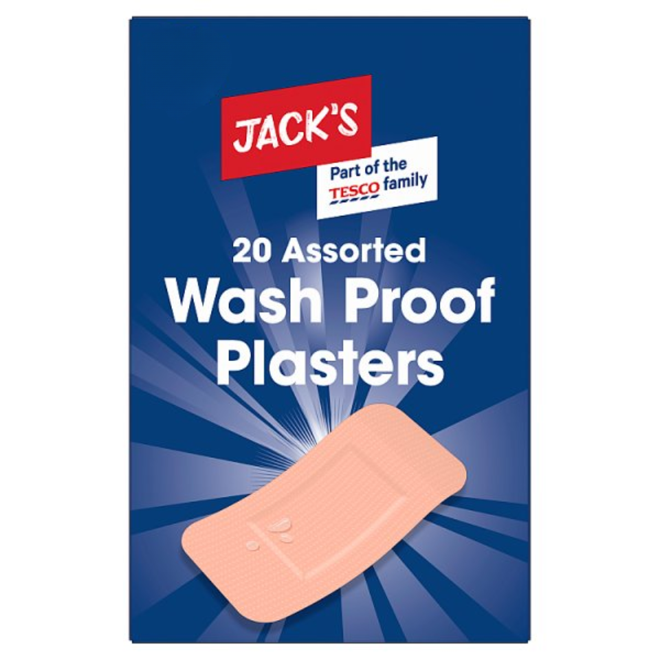 Jack's 20 Assorted Wash Proof Plasters
