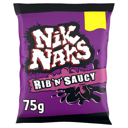 Nik Naks Rib 'n' Saucy 75g