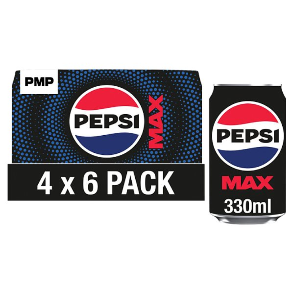 Pepsi Max PMP 330ml Cans x 6