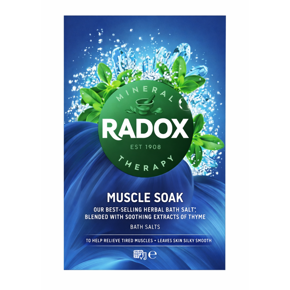Radox Muscle Soak Bath Salts 400g with Thyme Extracts