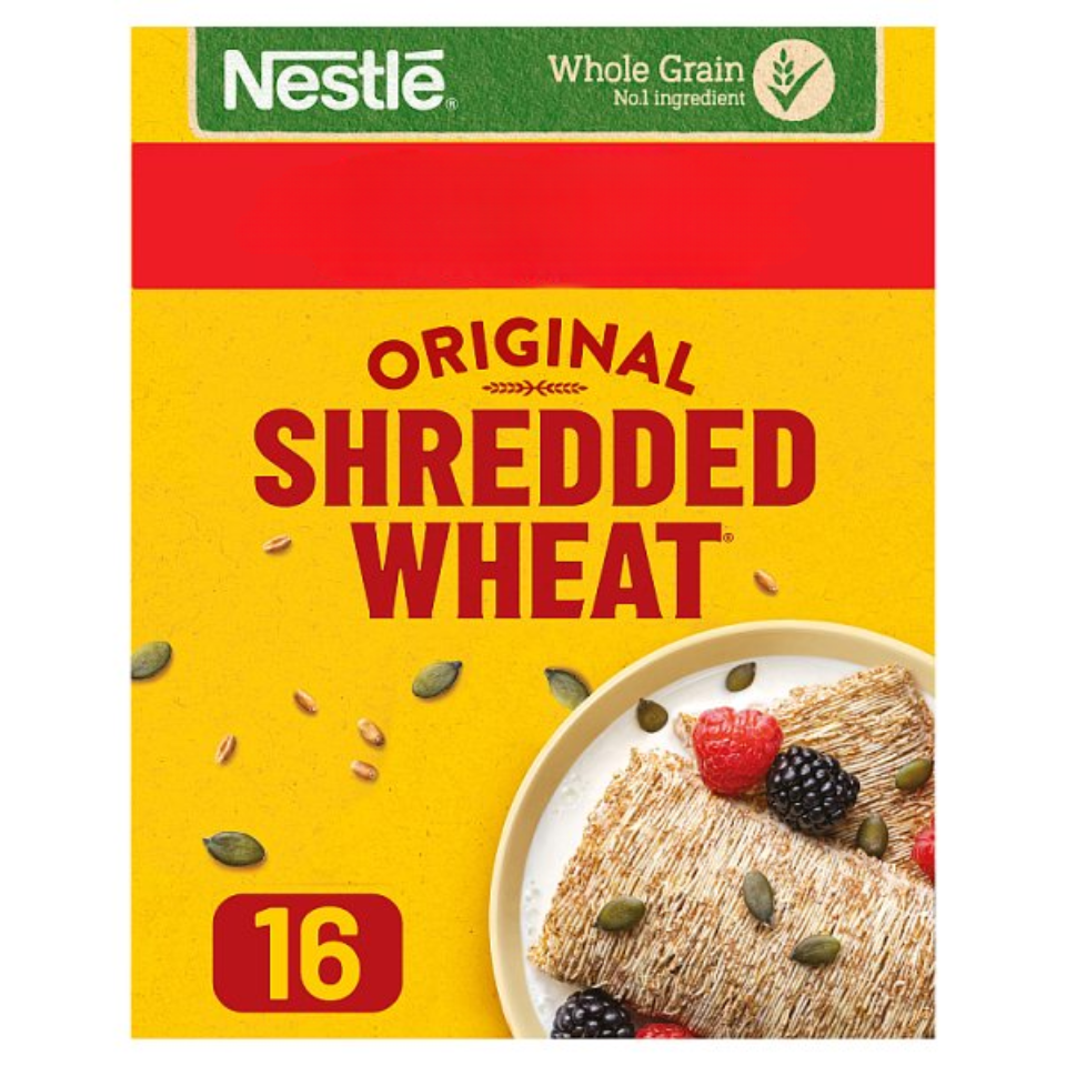 Nestlé Shredded Wheat Original Breakfast Cereal 16 Biscuits 360g