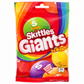 Skittles Giants Vegan Chewy Sweets Fruit Flavoured Treat Bag 116g