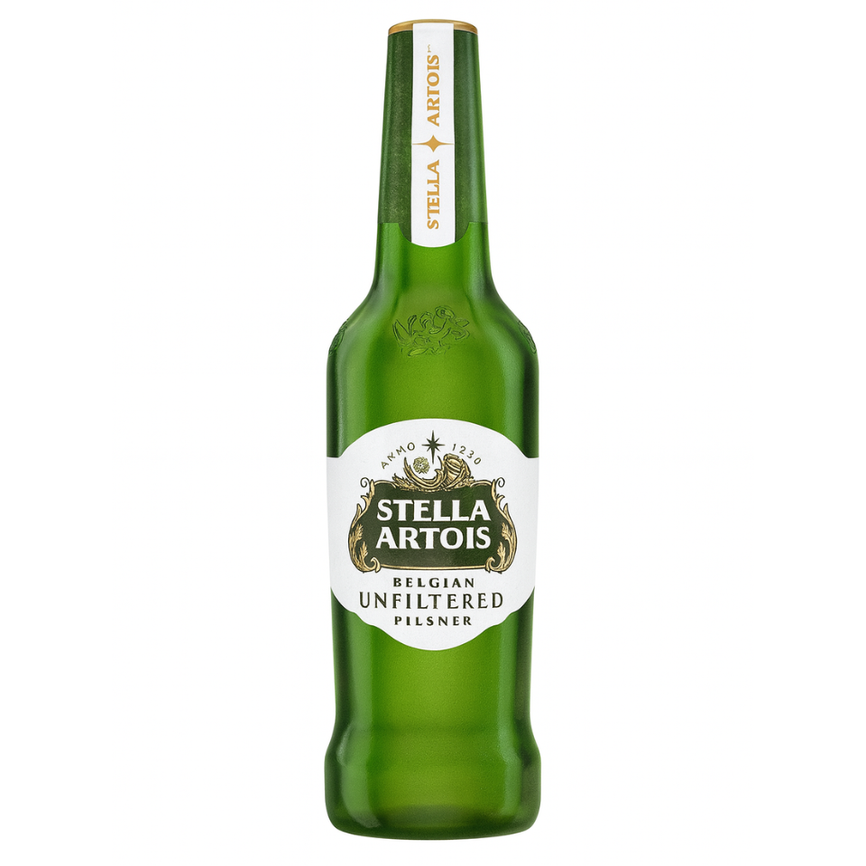 Stella Artois Unfiltered Premium Lager Beer Bottles 620ml