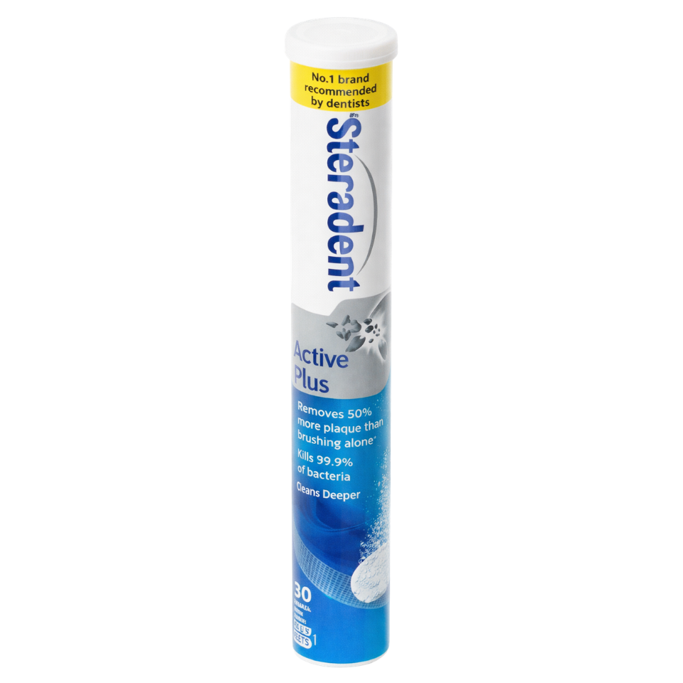 Steradent Active Plus Denture Tablets 30 Pack