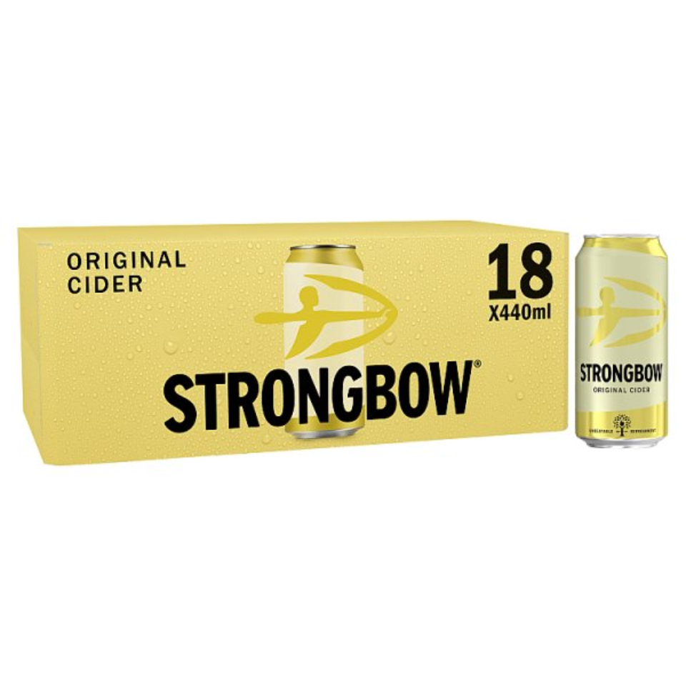 Strongbow Original Apple Cider Can 4.5% ABV 18x440ml