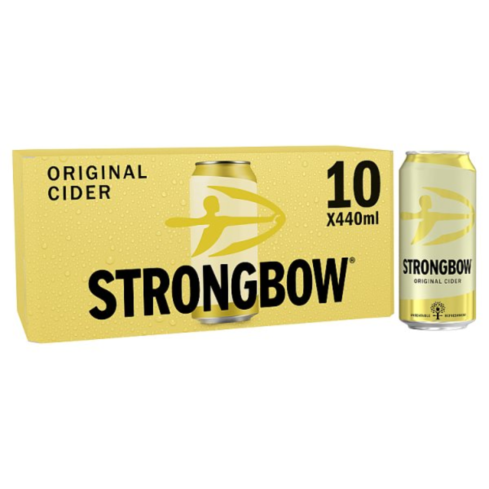 Strongbow Original Apple Cider Can 4.5% ABV 10x440ml