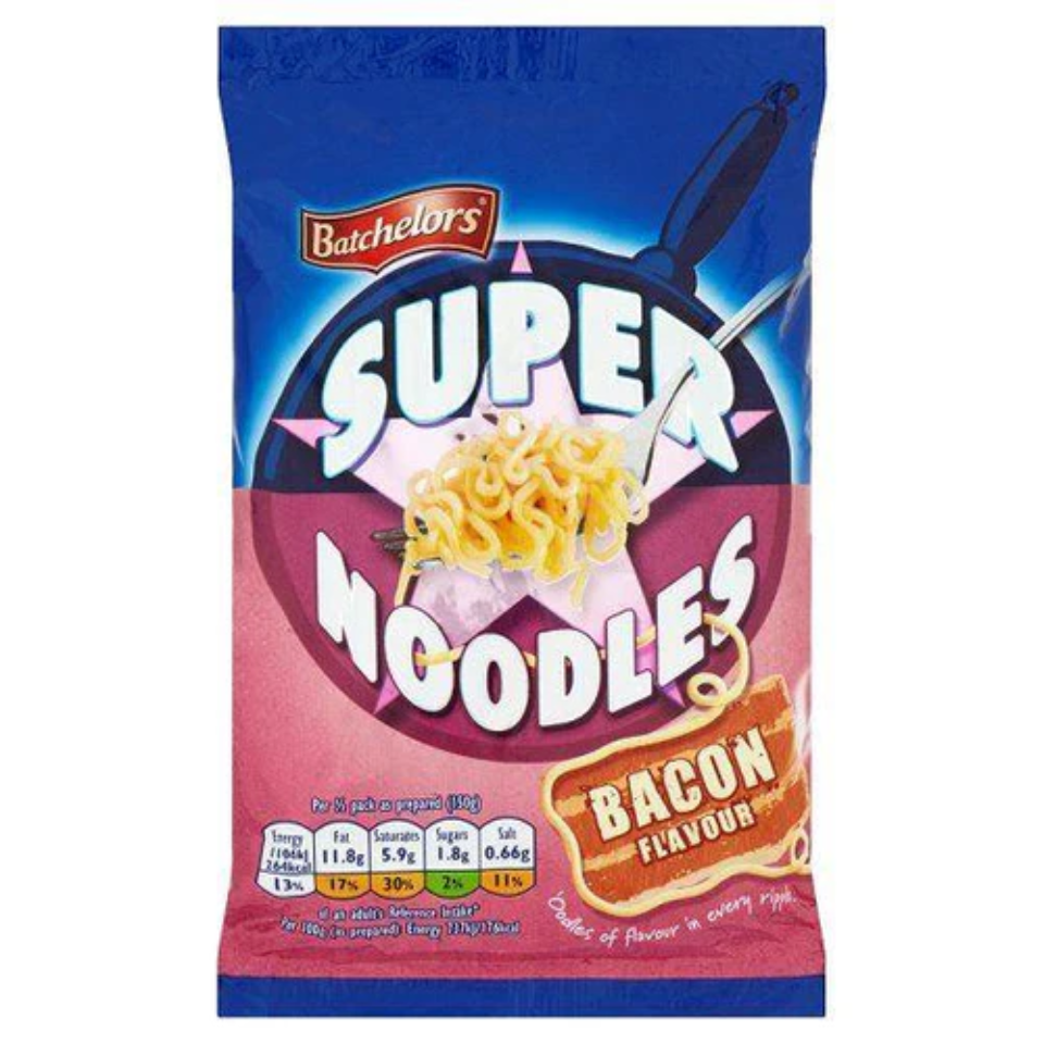 Batchelors Super Noodles Bacon Flavour 90g