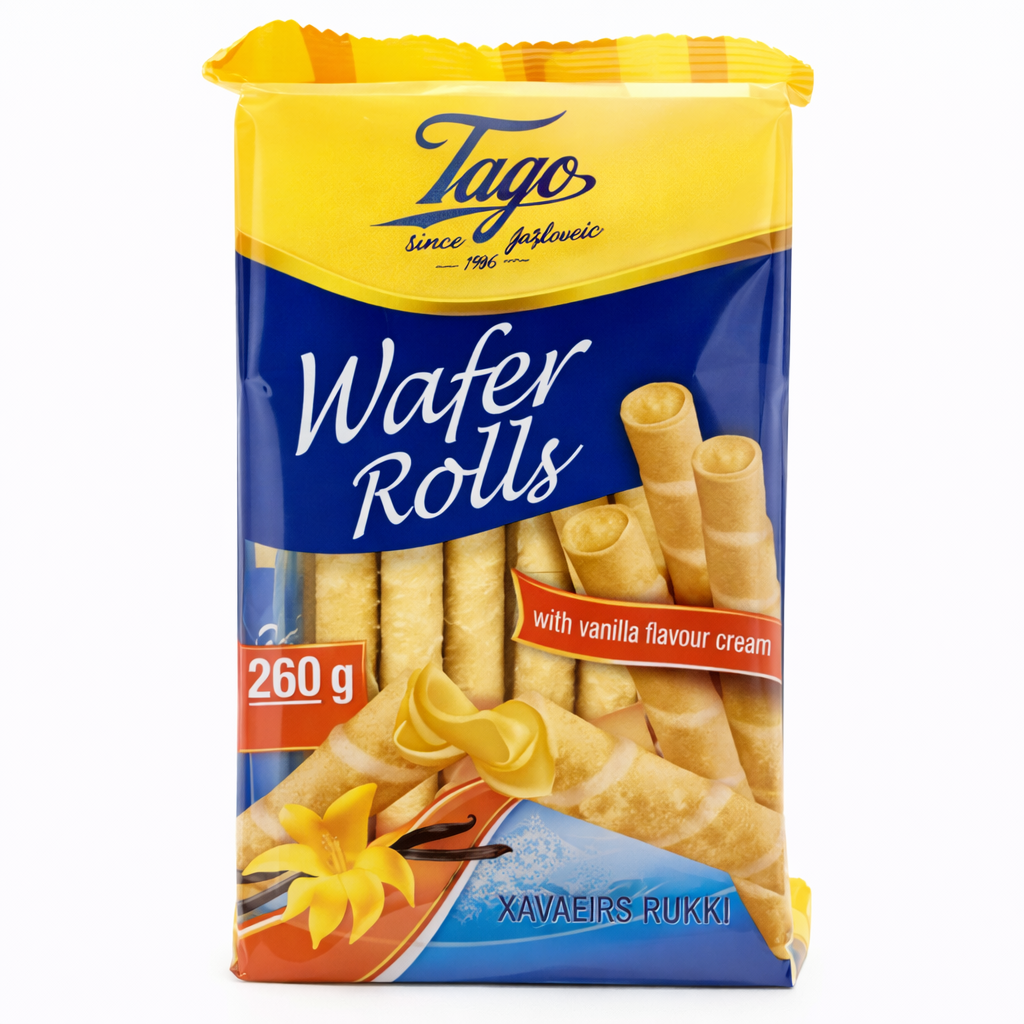 TAGO Vanilla Wafer Rolls 9.1oz