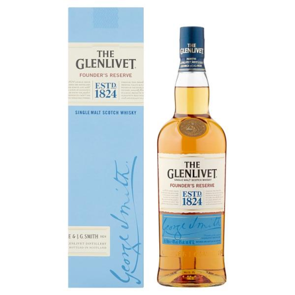 The Glenlivet Founders Reserve Single Malt Scotch Whisky 70cl