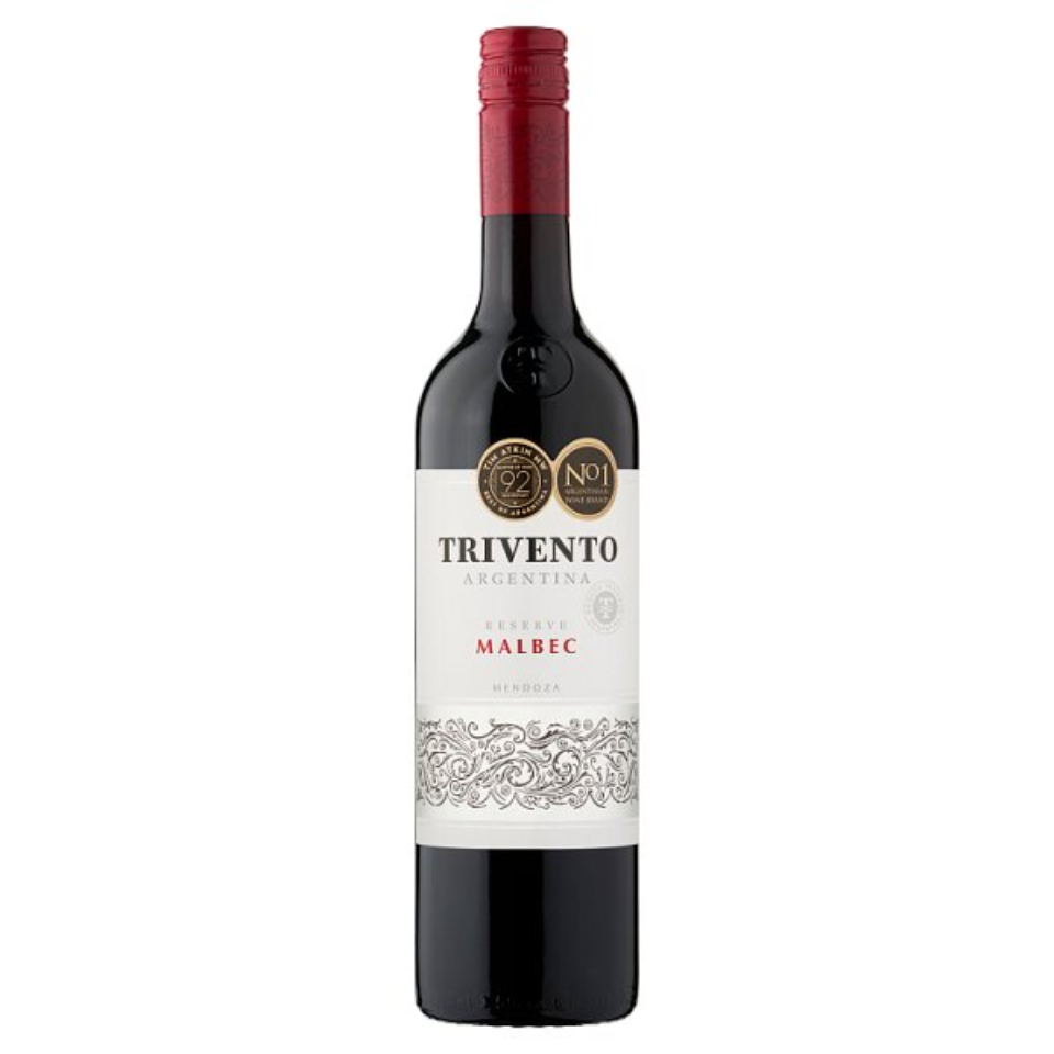 Trivento Reserve Malbec Red Wine Argentina 75cl