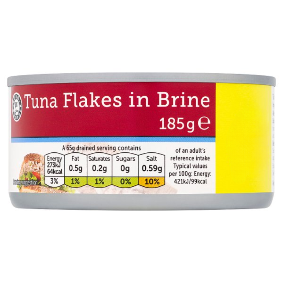 Euro Shopper Tuna Flakes in Brine 185g