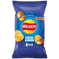 Walkers Cheese & Onion Crisps 6 Pack
