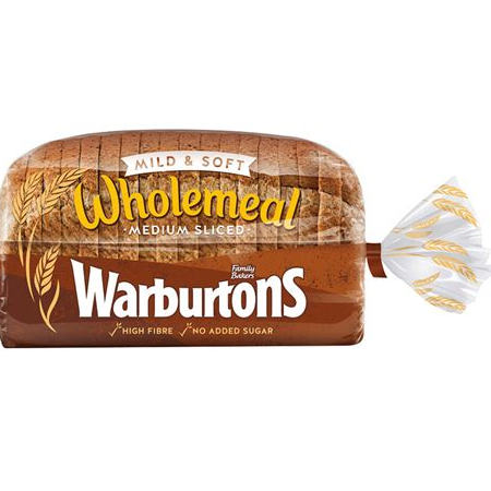 Warburtons Wholemeal Medium 800g
